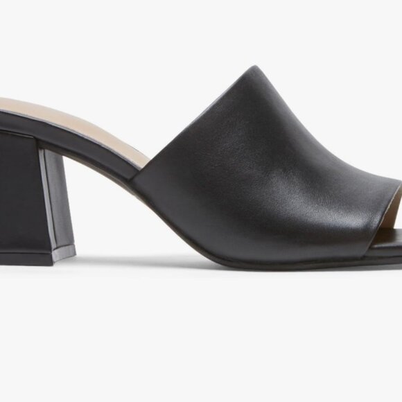 (NEVER WORN) Nine West Open Toe Mule Mid-height Heels. Size: 8.5 - Picture 2 of 4